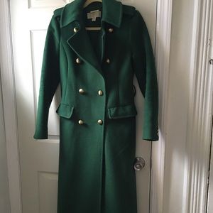 Long MK green coat
